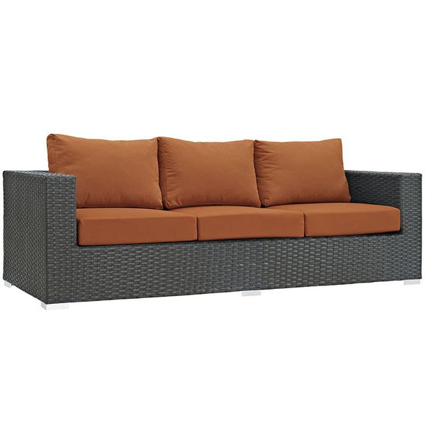 Sojourn Outdoor Patio Sunbrella® Sofa in Canvas Tuscan