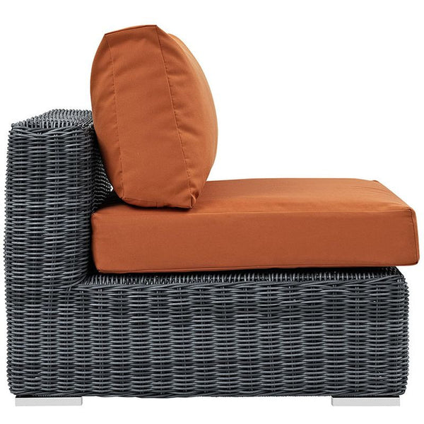 Summon Outdoor Patio Sunbrella® Armless in Canvas Tuscan
