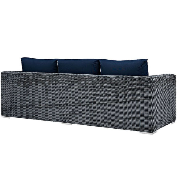Summon Outdoor Patio Sunbrella® Sofa in Canvas Navy
