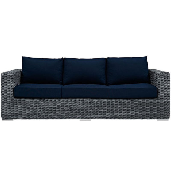 Summon Outdoor Patio Sunbrella® Sofa in Canvas Navy