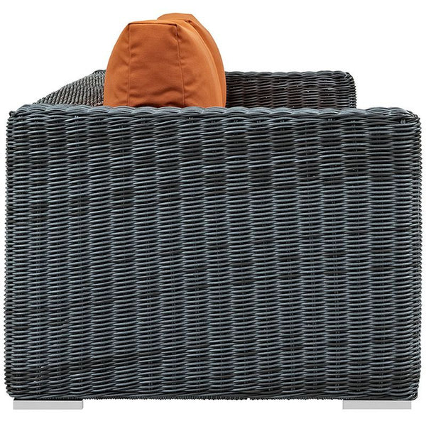 Summon Outdoor Patio Sunbrella® Sofa in Canvas Tuscan