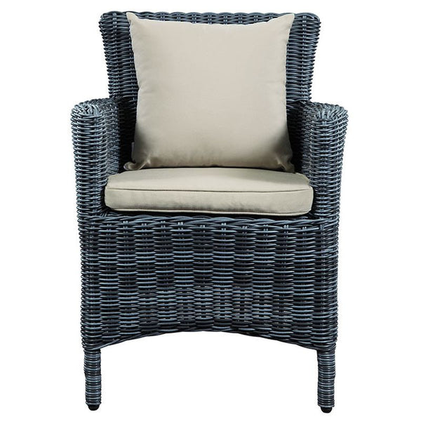 Summon Dining Outdoor Patio Sunbrella® Armchair in Antique Canvas Beige