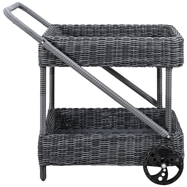 Summon Outdoor Patio Beverage Cart in Gray