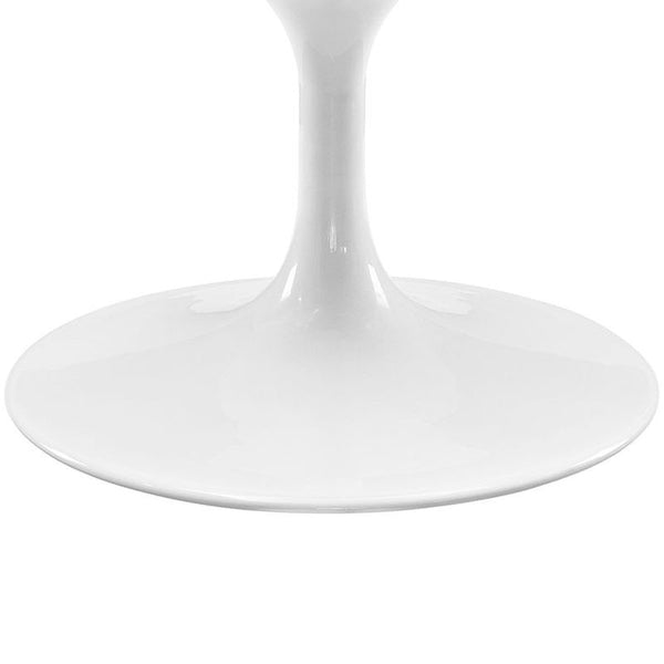 Lippa 48" Oval-Shaped Wood Top Coffee Table in White