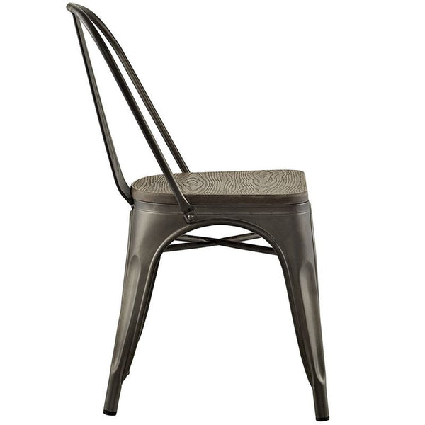 Promenade Bamboo Side Chair in Brown