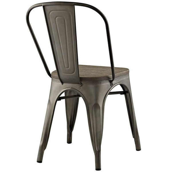 Promenade Bamboo Side Chair in Brown