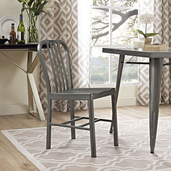 Clink Dining Chair in Silver