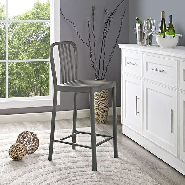 Clink Counter Stool in Silver