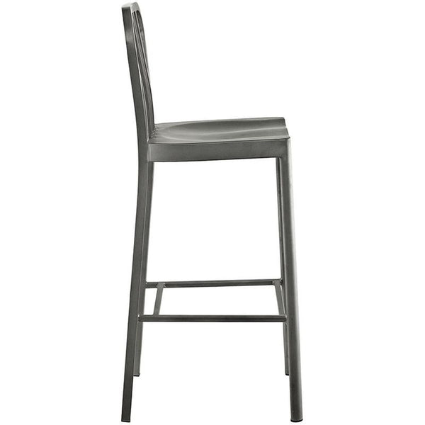 Clink Metal Bar Stool in Silver