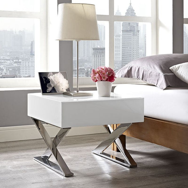 Sector Nightstand in White