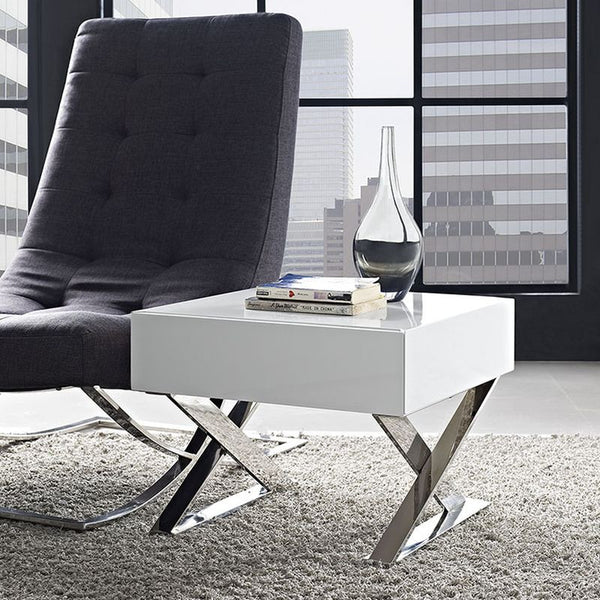 Sector Nightstand in White
