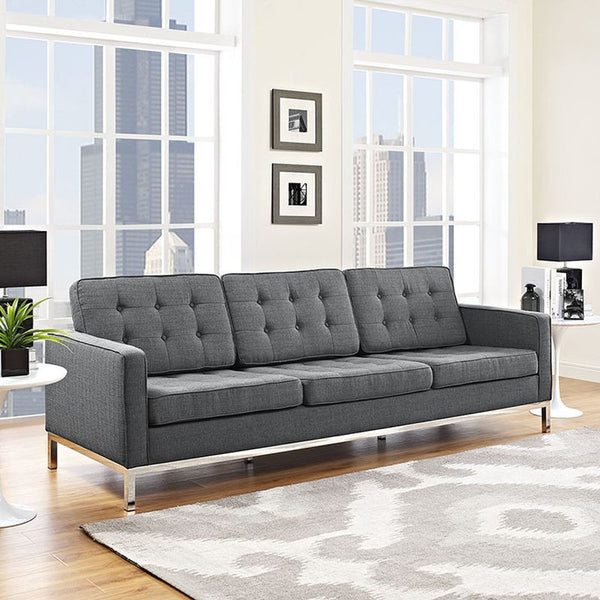 Loft Fabric Sofa in Gray