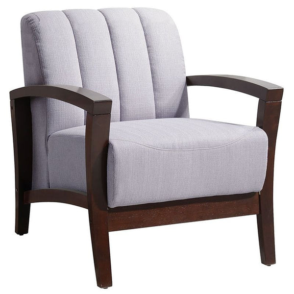 Enamor Fabric Armchair in Walnut Gray
