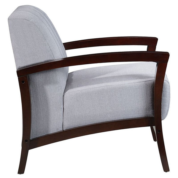 Enamor Fabric Armchair in Walnut Gray