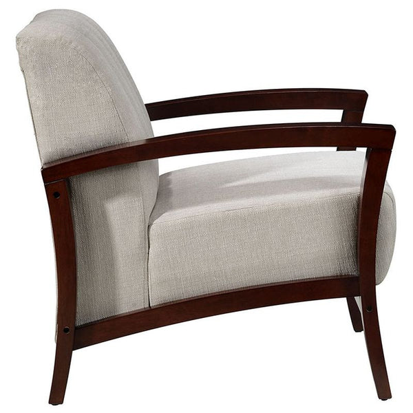 Enamor Fabric Armchair in Walnut Taupe