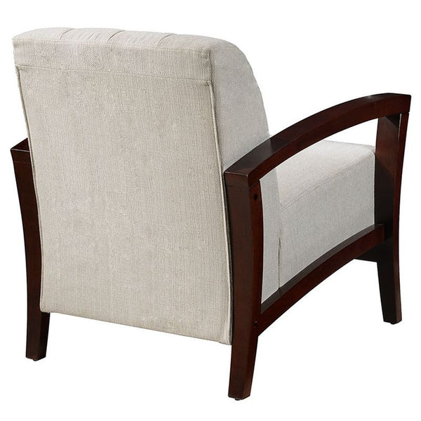 Enamor Fabric Armchair in Walnut Taupe