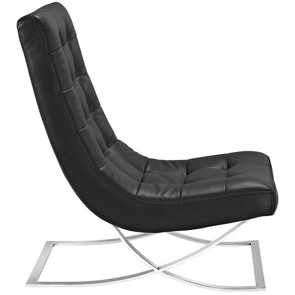 Slope Lounge Chair in Black