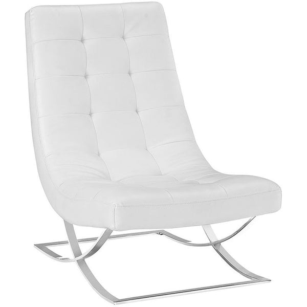 Slope Lounge Chair in White