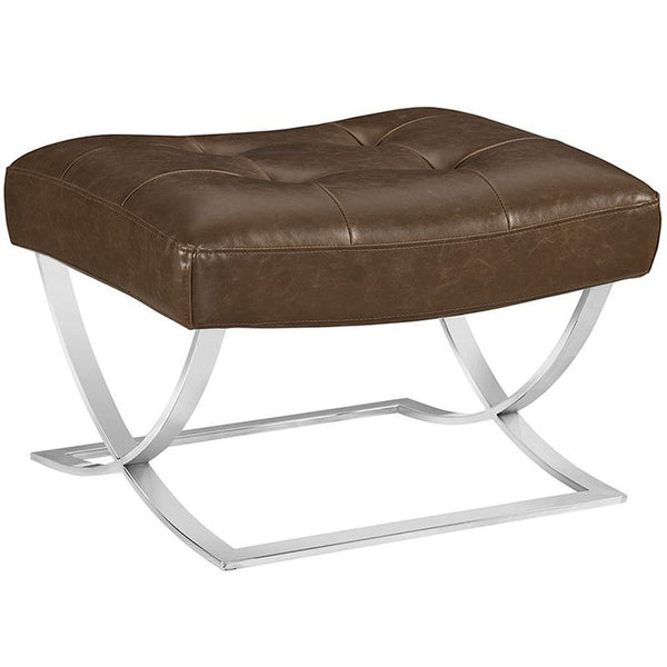 Slope Ottoman in Brown