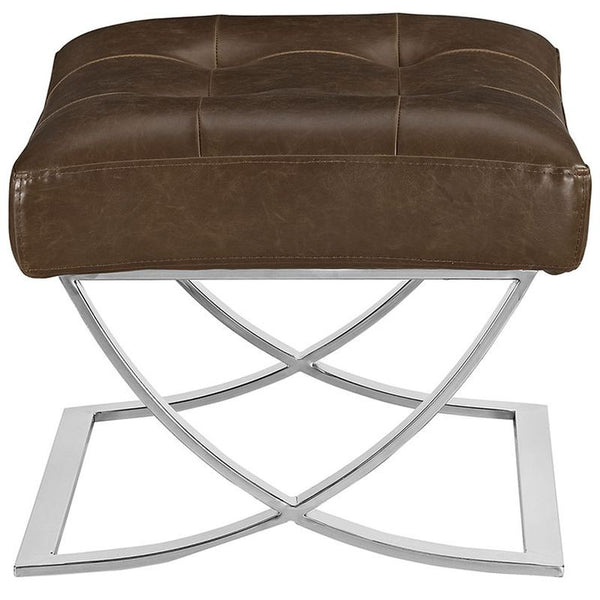 Slope Ottoman in Brown