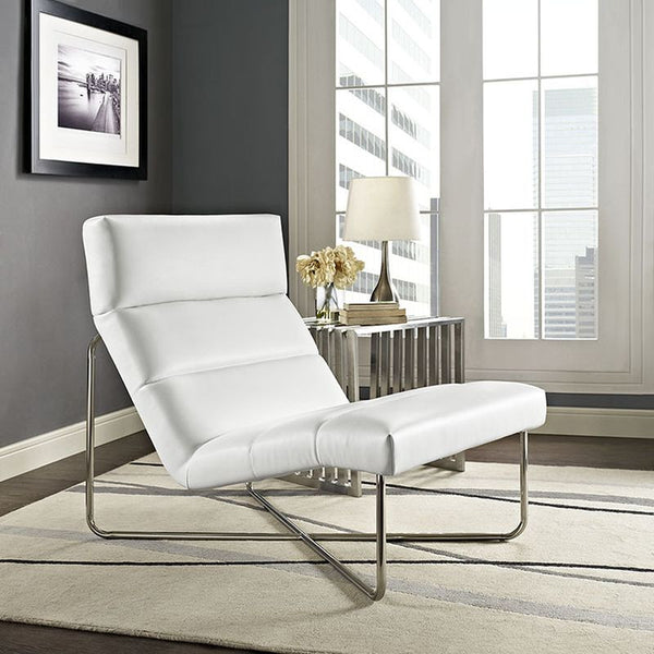 Reach Lounge Chair in White
