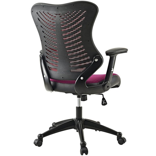 Clutch Office Chair in Burgundy