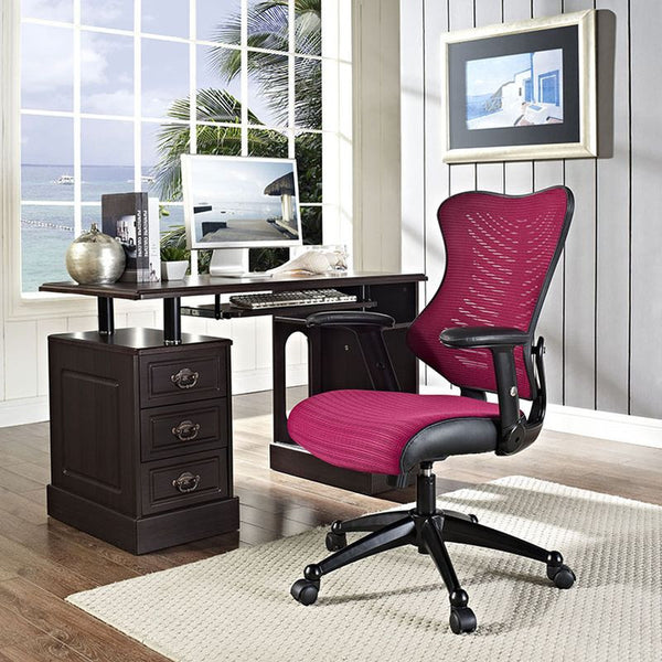 Clutch Office Chair in Burgundy