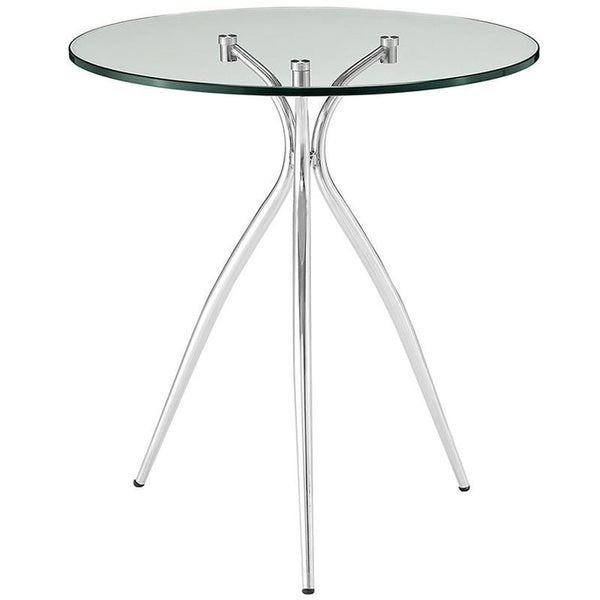 Moxy Glass Top Side Table in Clear