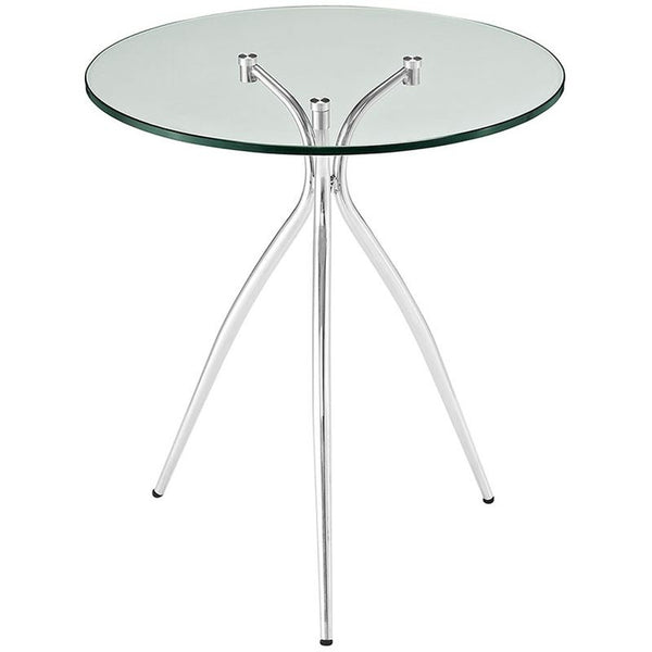 Moxy Glass Top Side Table in Clear