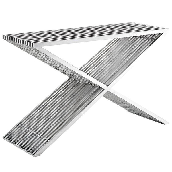Press Console Table in Silver