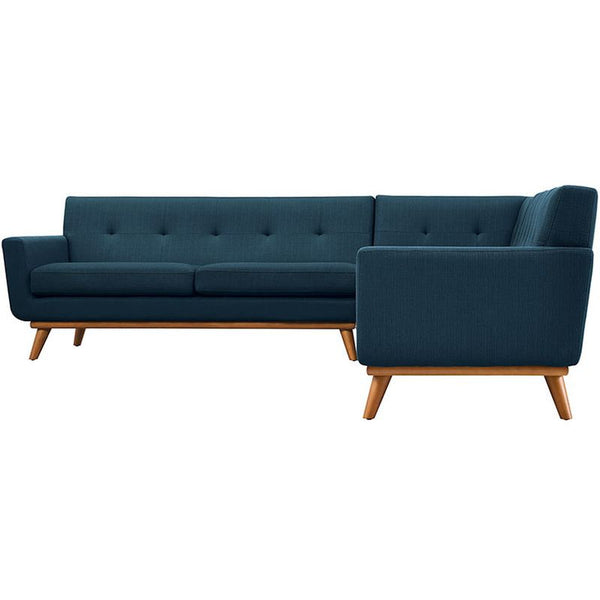 Engage L-Shaped Sectional Sofa in Azure