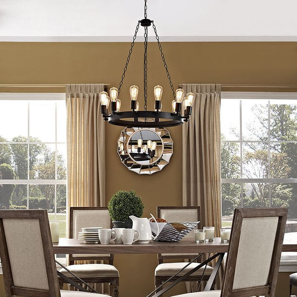 Teleport 29" Chandelier in Brown