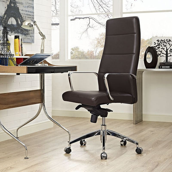 Stride Highback Office Chair in Brown