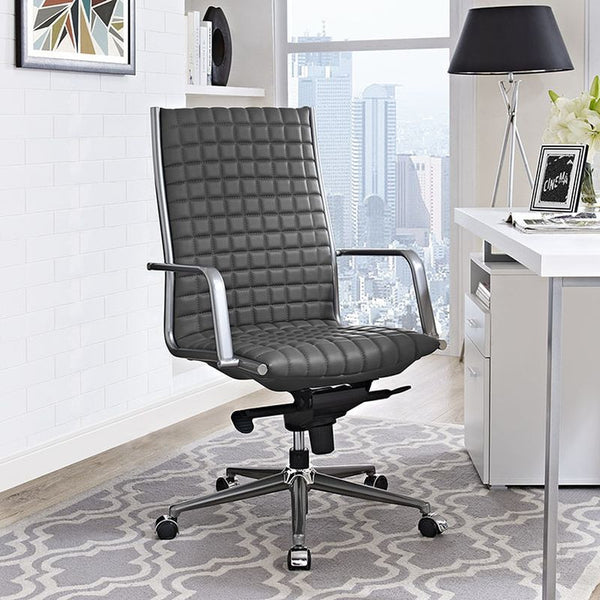 Pattern Highback Office Chair in Gray