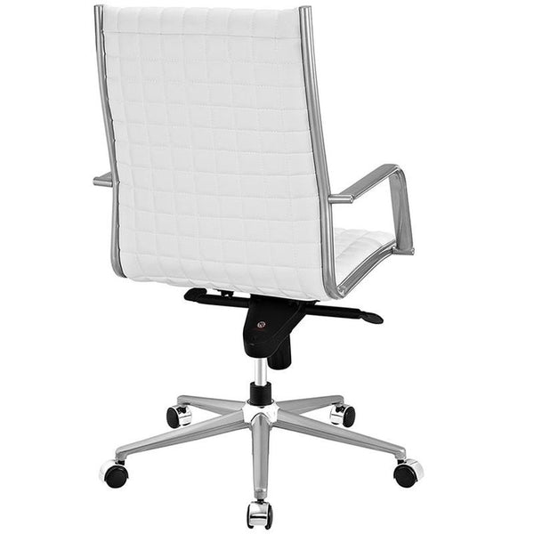 Pattern Highback Office Chair in White