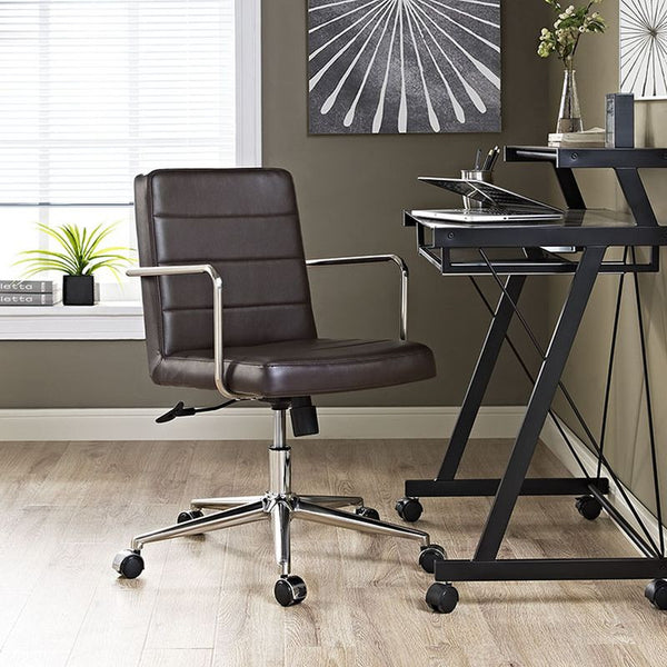 Cavalier Mid Back Office Chair in Brown