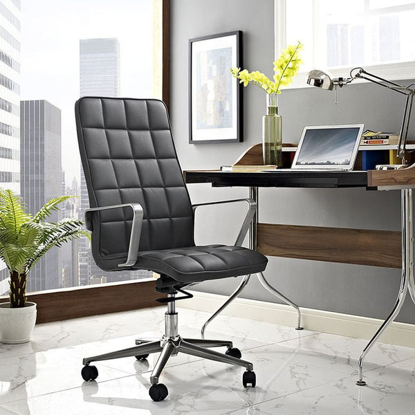 Tile Highback Office Chair in Gray