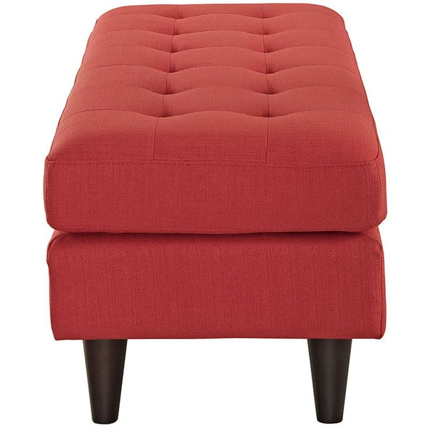Empress Fabric Bench in Atomic Red