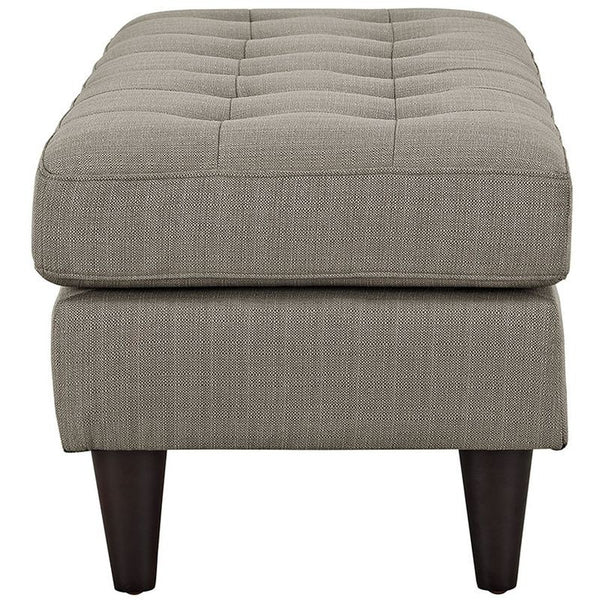 Empress Fabric Bench in Granite