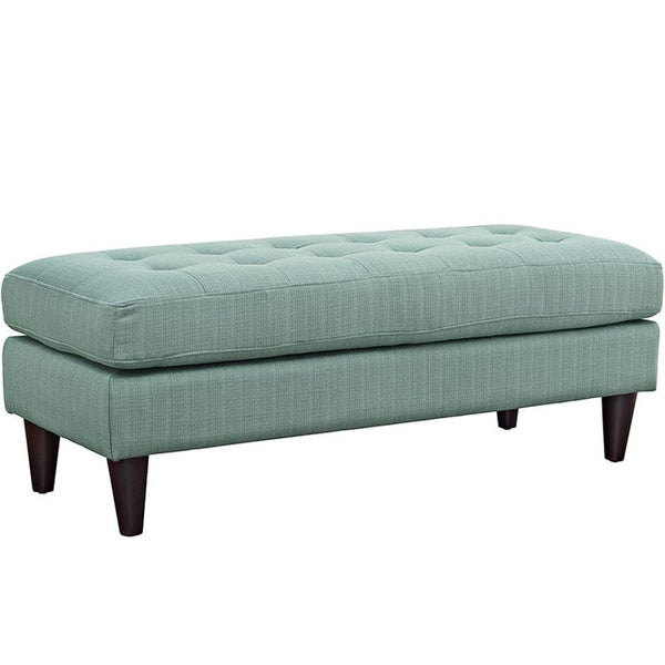 Empress Fabric Bench in Laguna