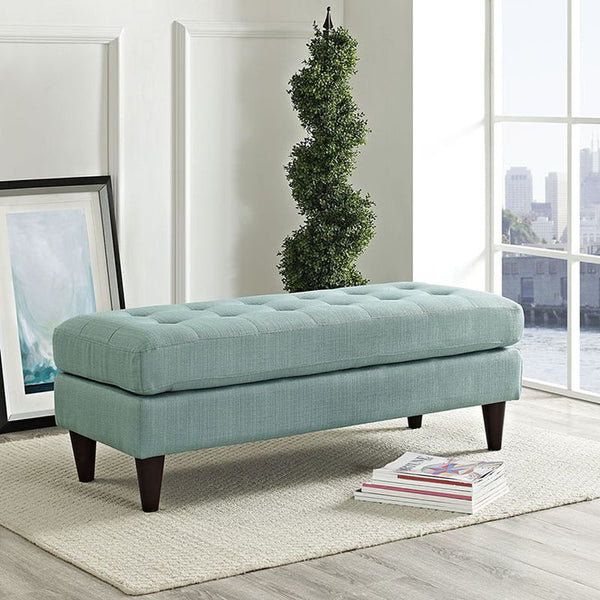 Empress Fabric Bench in Laguna