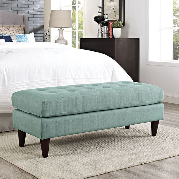 Empress Fabric Bench in Laguna