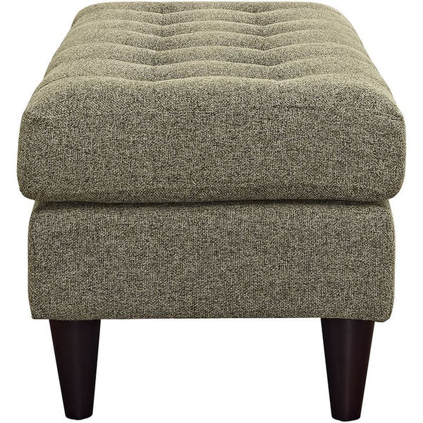 Empress Fabric Bench in Oatmeal