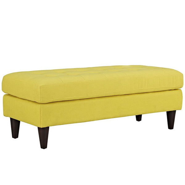 Empress Fabric Bench in Sunny