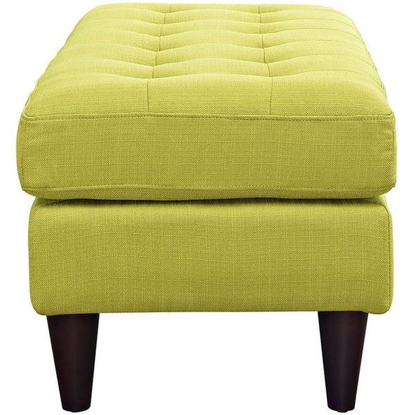 Empress Fabric Bench in Wheatgrass