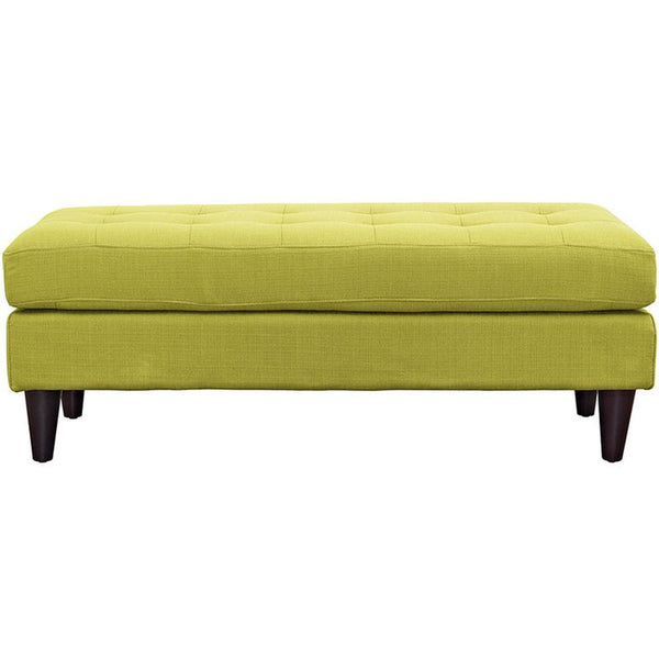 Empress Fabric Bench in Wheatgrass