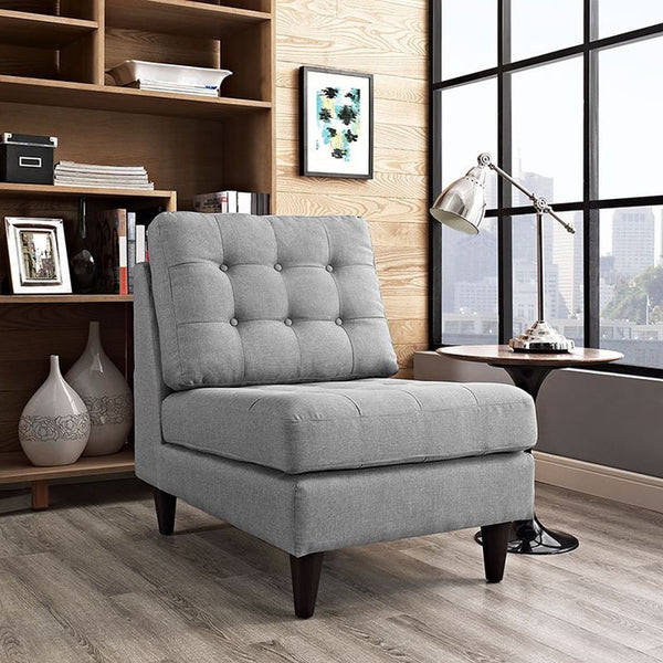 Empress Lounge Chair in Light Gray