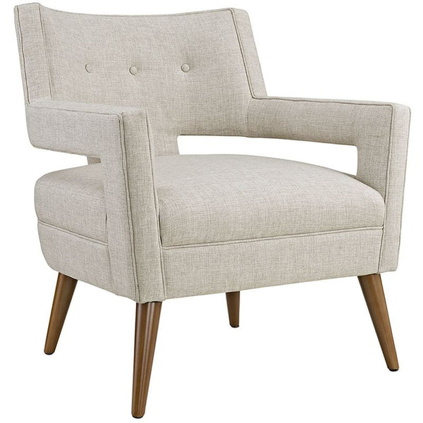 Sheer Fabric Armchair in Sand