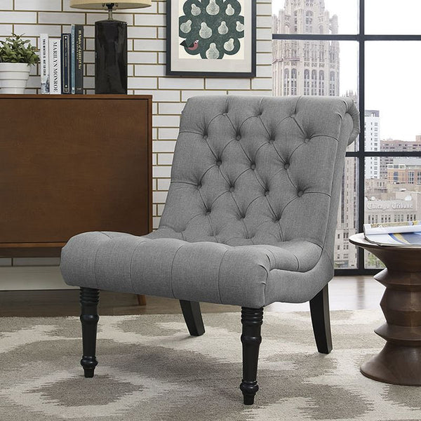 Navigate Fabric Lounge Chair in Light Gray