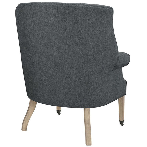 Chart Fabric Lounge Chair in Gray